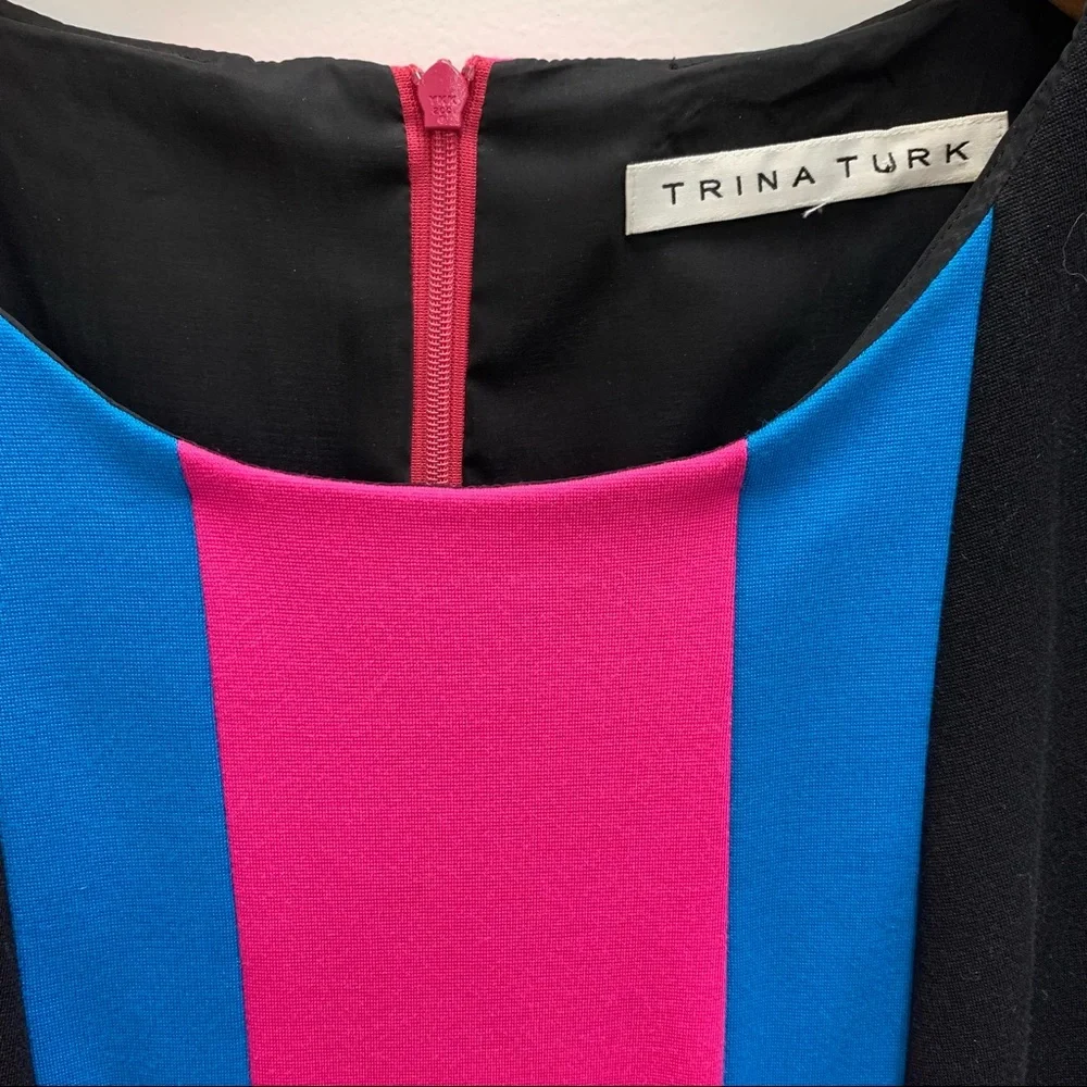 Trina Turk Colorblock Sheath Dress - Picture 5 of 7